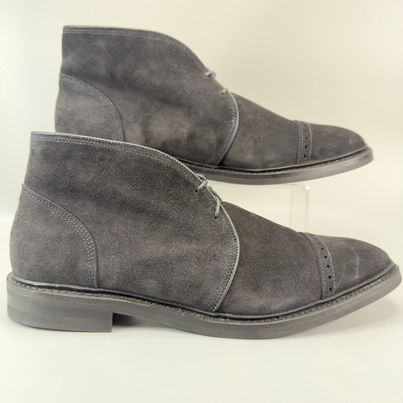 Allen Edmonds Bespoke Joseph Abboud Chukka Boot 11.5 11 1/2 Suede Brogue Dainite - Picture 1 of 16